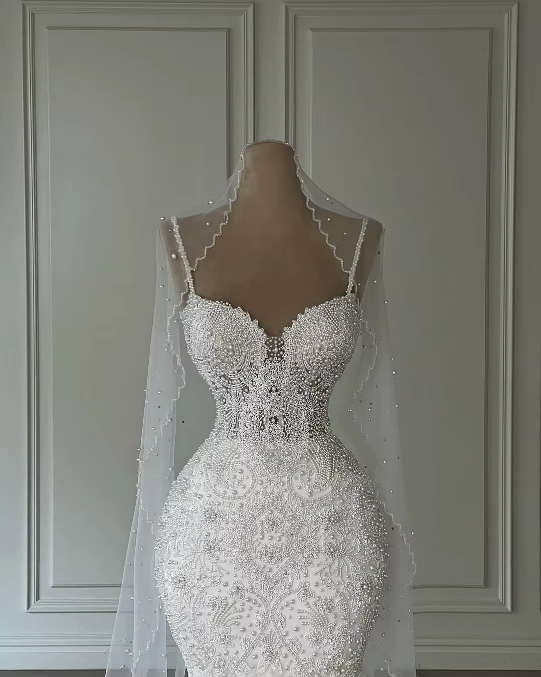 Robe de mariée sirène de luxe pour femme