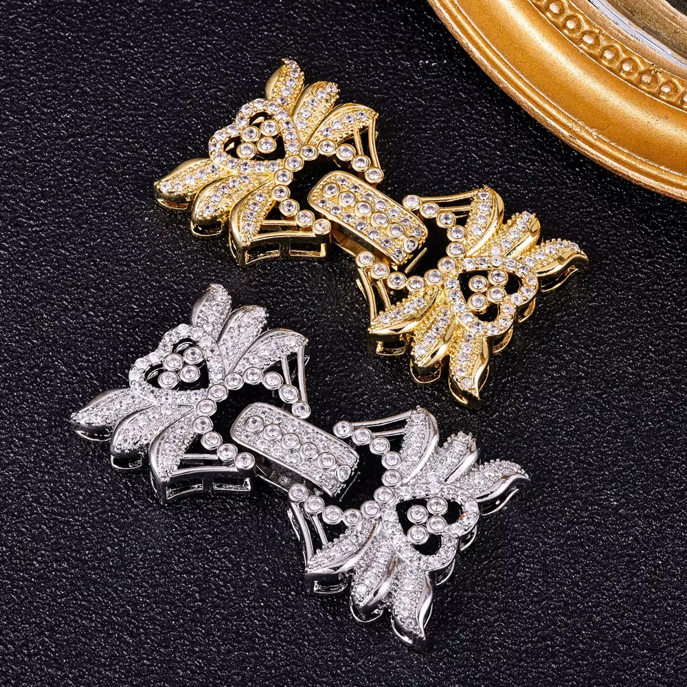 Juya-Fermoirs à crochet plaqués or 18 carats pour bricolage