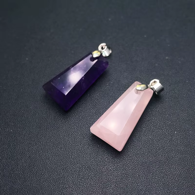 Collier pendentif en pierre précieuse naturelle Alanding Yst pour femme