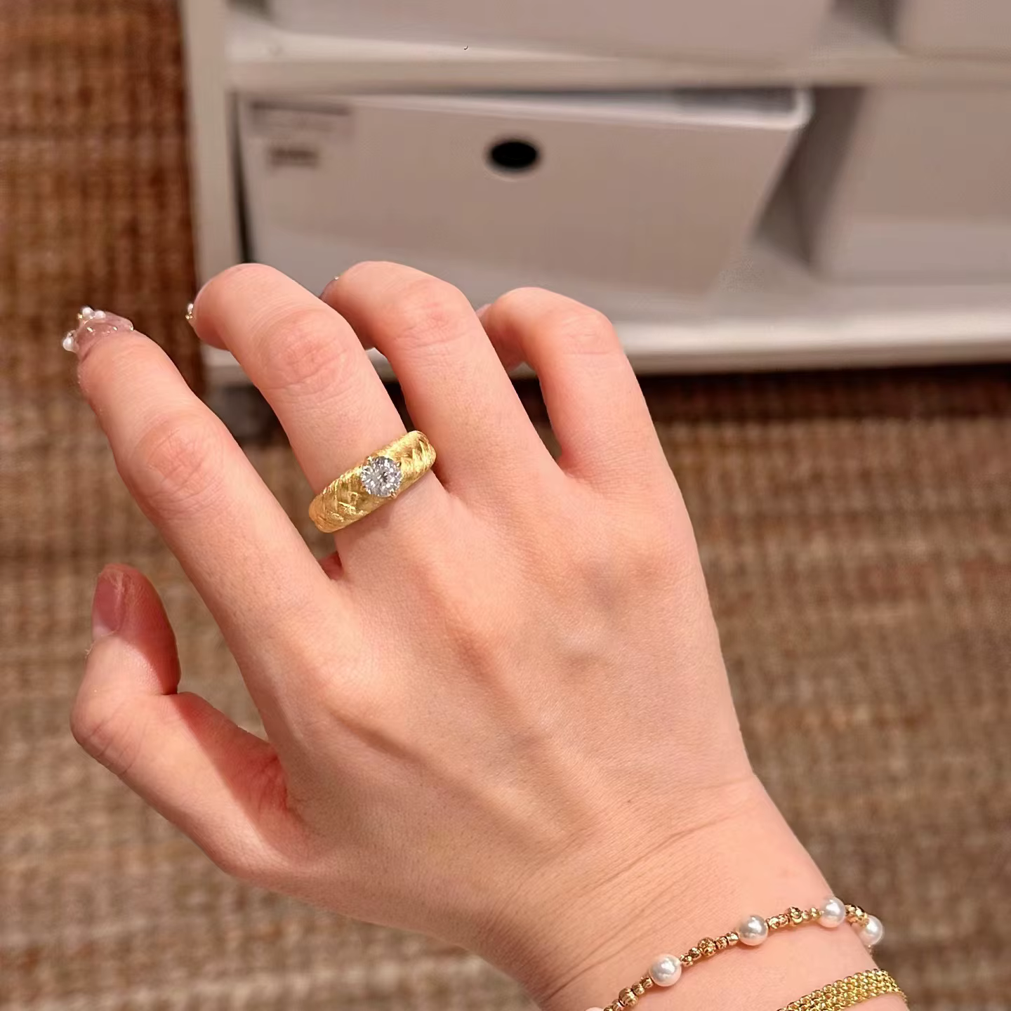 Foydjew – bagues en Zircon plaqué or 18 carats