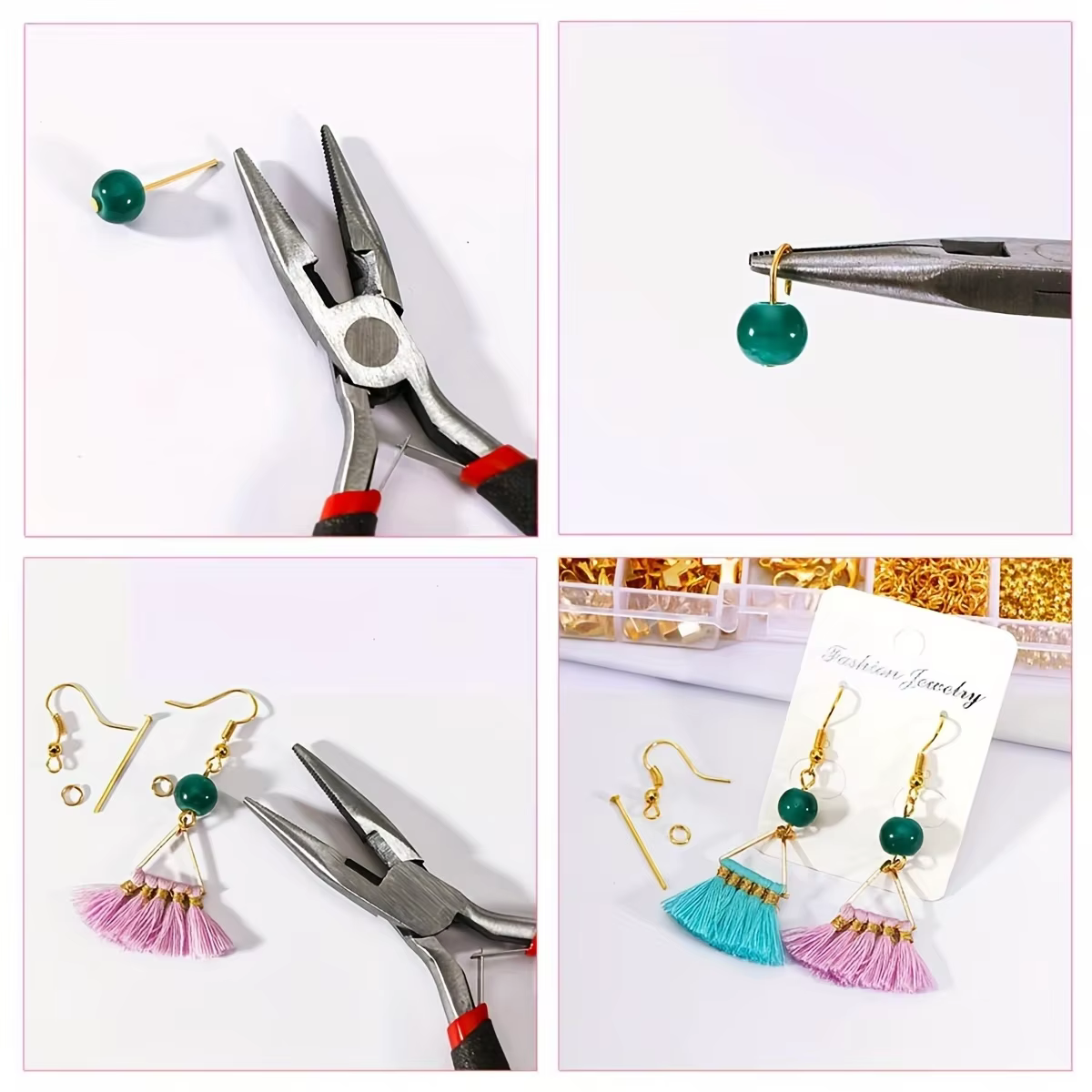 Kit de fabrication de bijoux 900 pièces