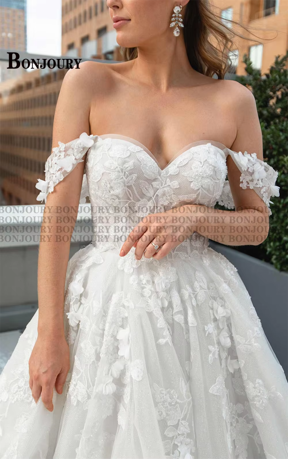 BONJOURY – Robe De mariée princesse pour femmes