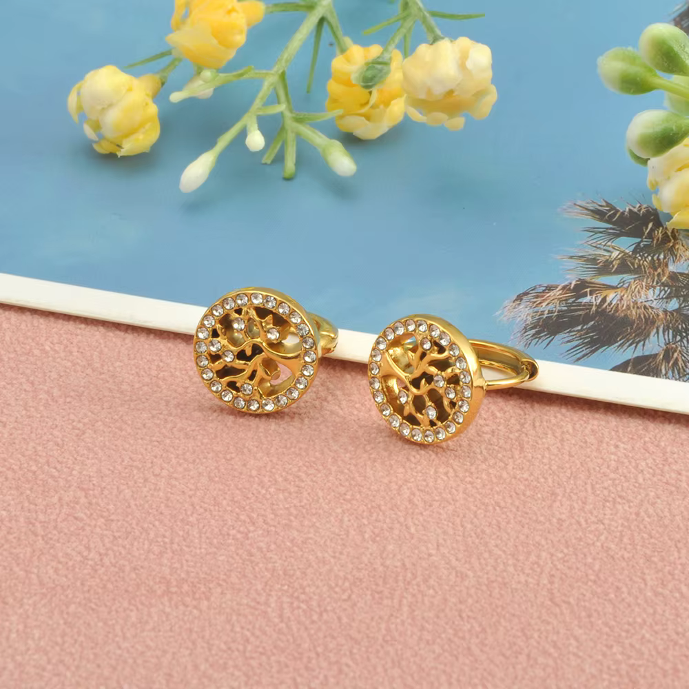 Boucles d'oreilles arbre de vie élégantes pour femmes et filles