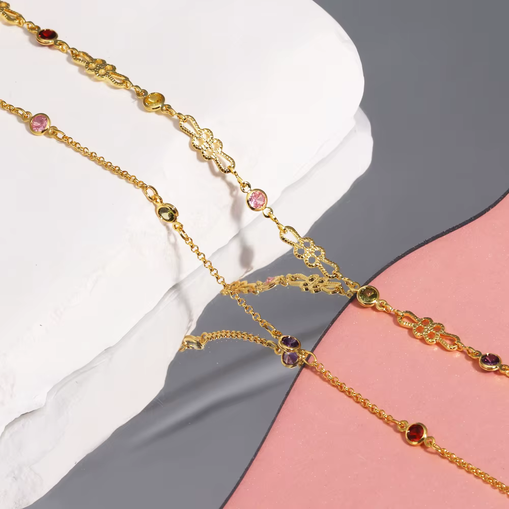 Collier élégant en zircone pour femmes