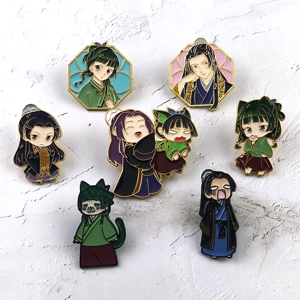 Épingles en émail Maomao mignonnes