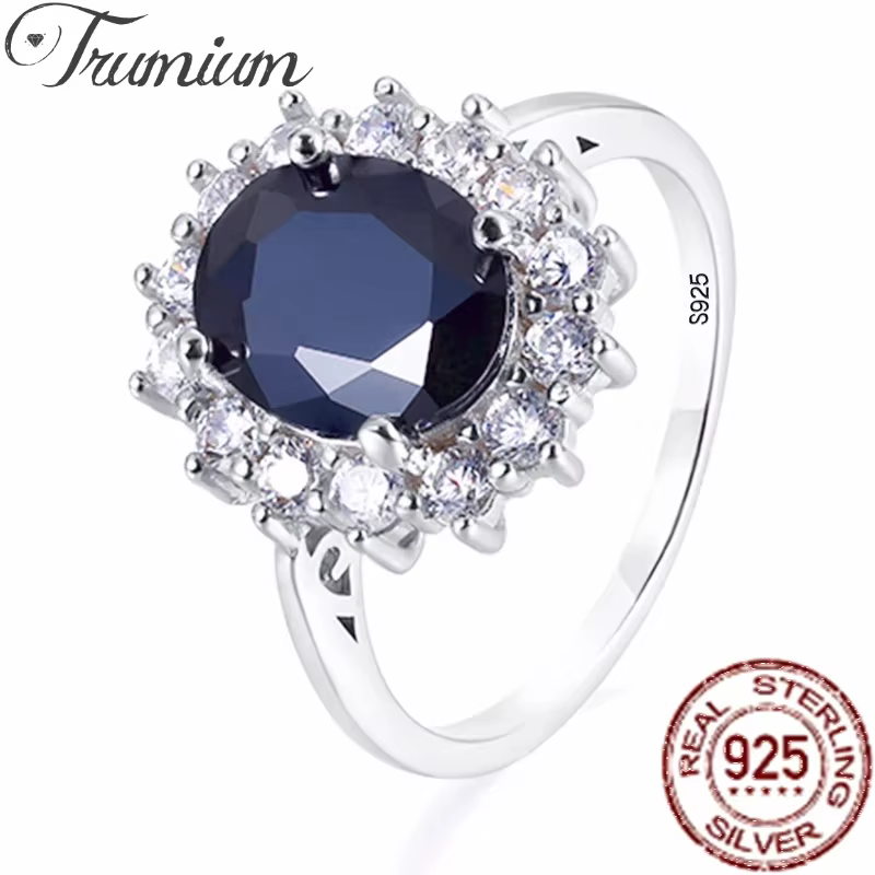 Trumium – bague Diana en argent Sterling 925
