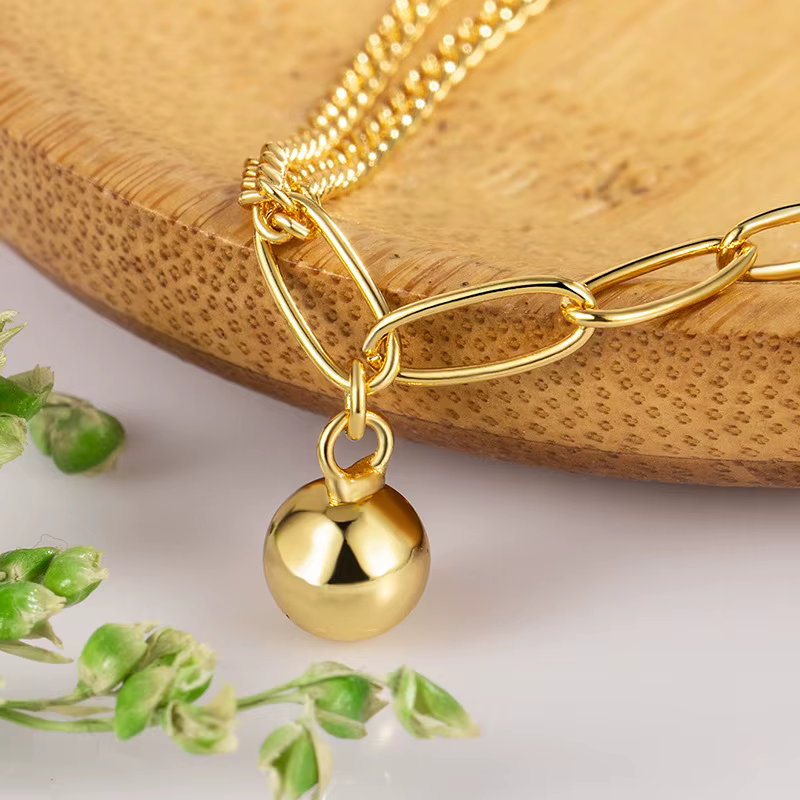 Bracelet de oral ille avec Pendentif en Or pour Femme