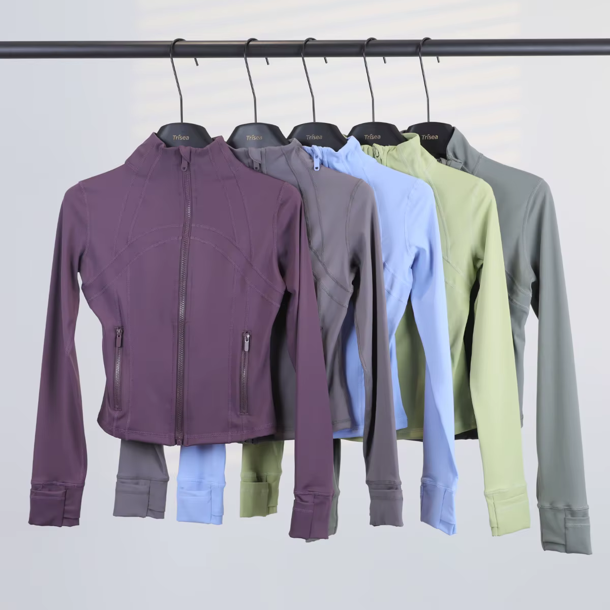 Veste à col court à manches longues pour femme