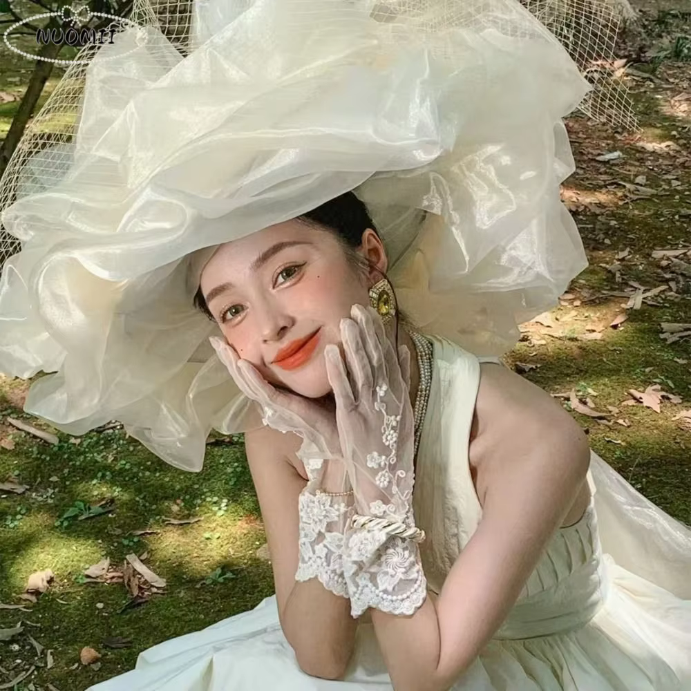 Coiffe de mariée de style français romantique