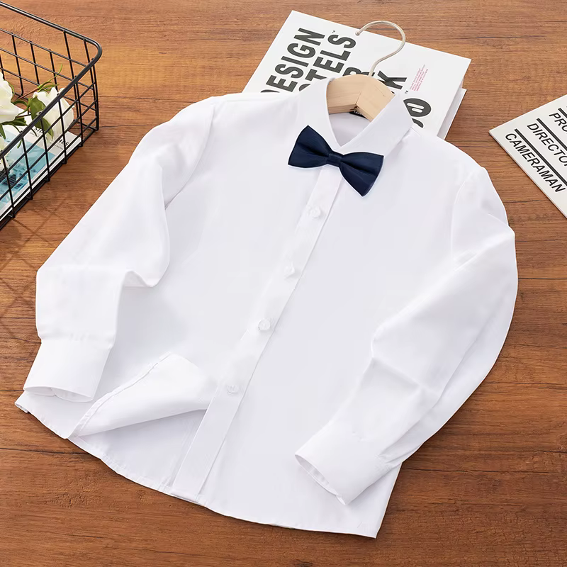 Chemise formelle avec nœud pour garçon adolescent