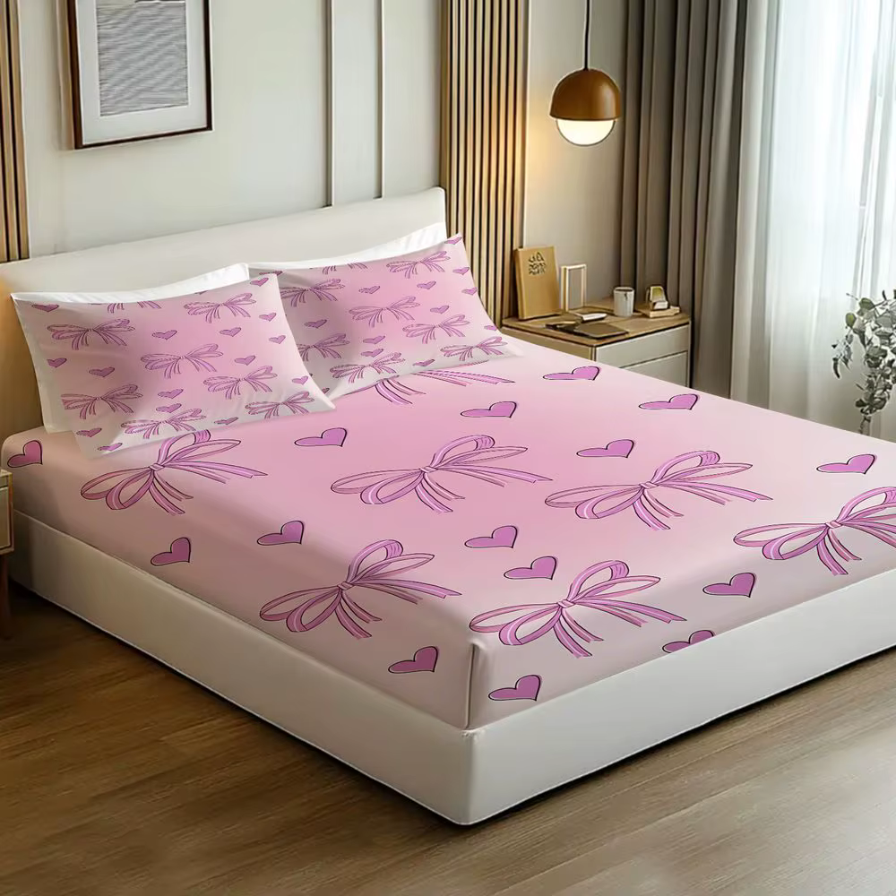 Parure de draps imprimés à motif nœud
