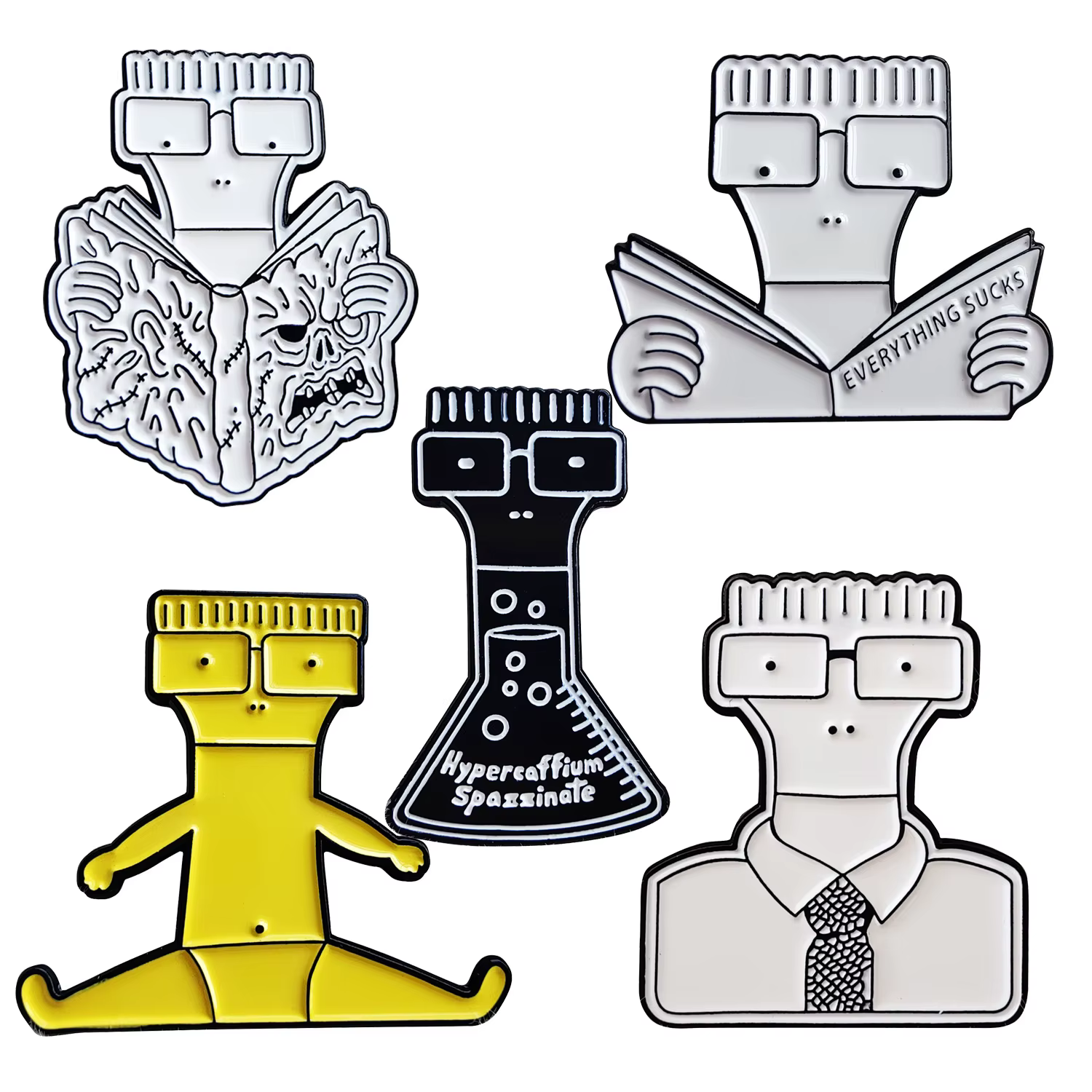 Descendants Milo va à l'université Punk Rock broches Badges métal émail épinglettes
