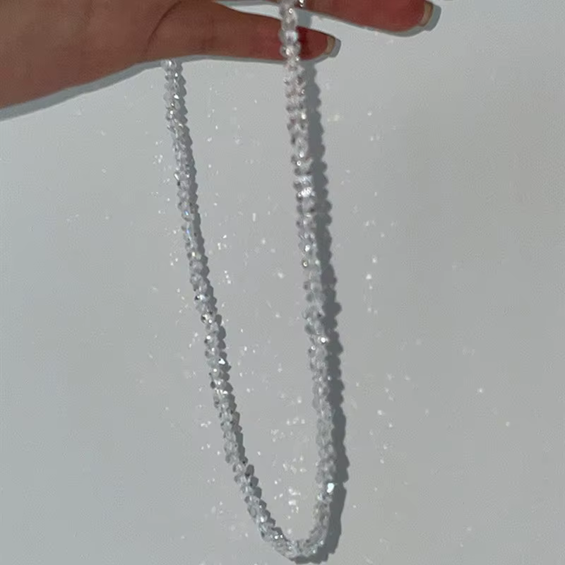 Collier ras du cou en cristal de verre cou pour femmes