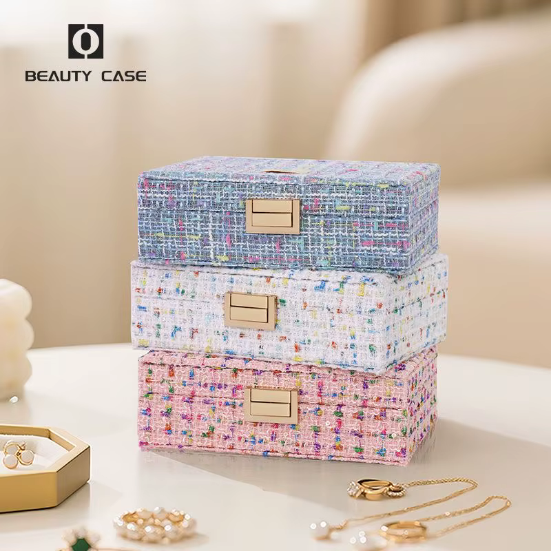 Boîte à bijoux de luxe blanche de grande taille