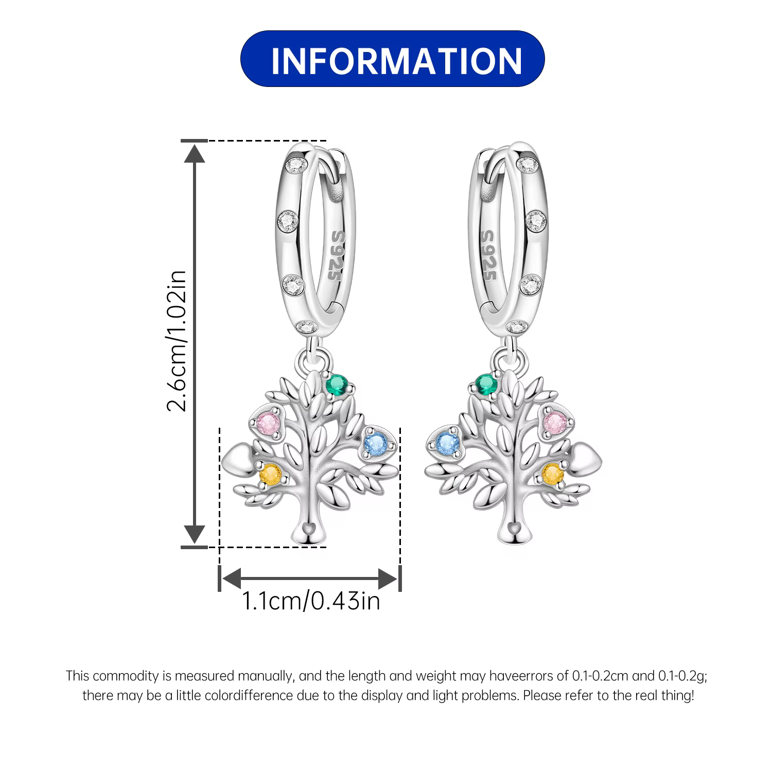 Orstarry – boucles d'oreilles en argent Sterling 925
