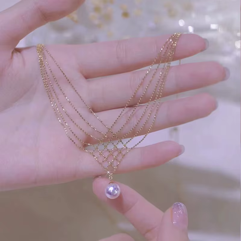 Jpacks-Colliers pendentif perle vintage pour femme