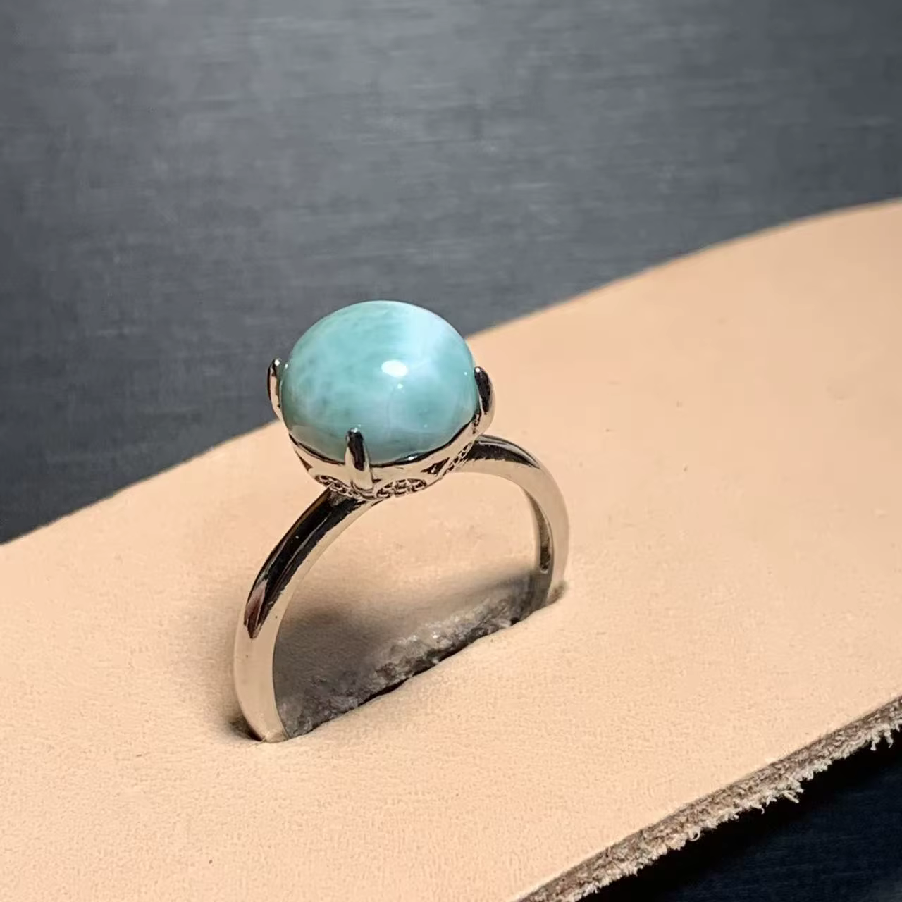 Bague en Larimar naturel 50
