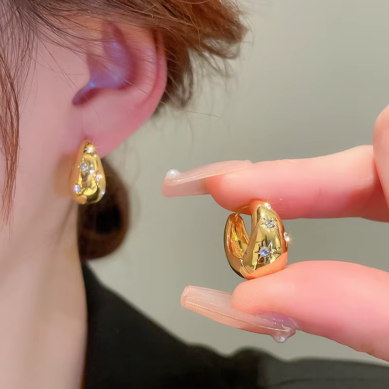 Boucles d'oreilles en acier inoxydable pour femmes et filles