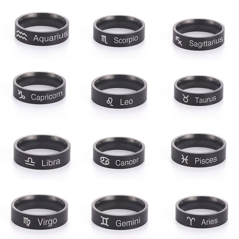 Bague rotative du zodiaque pour femmes et hommes