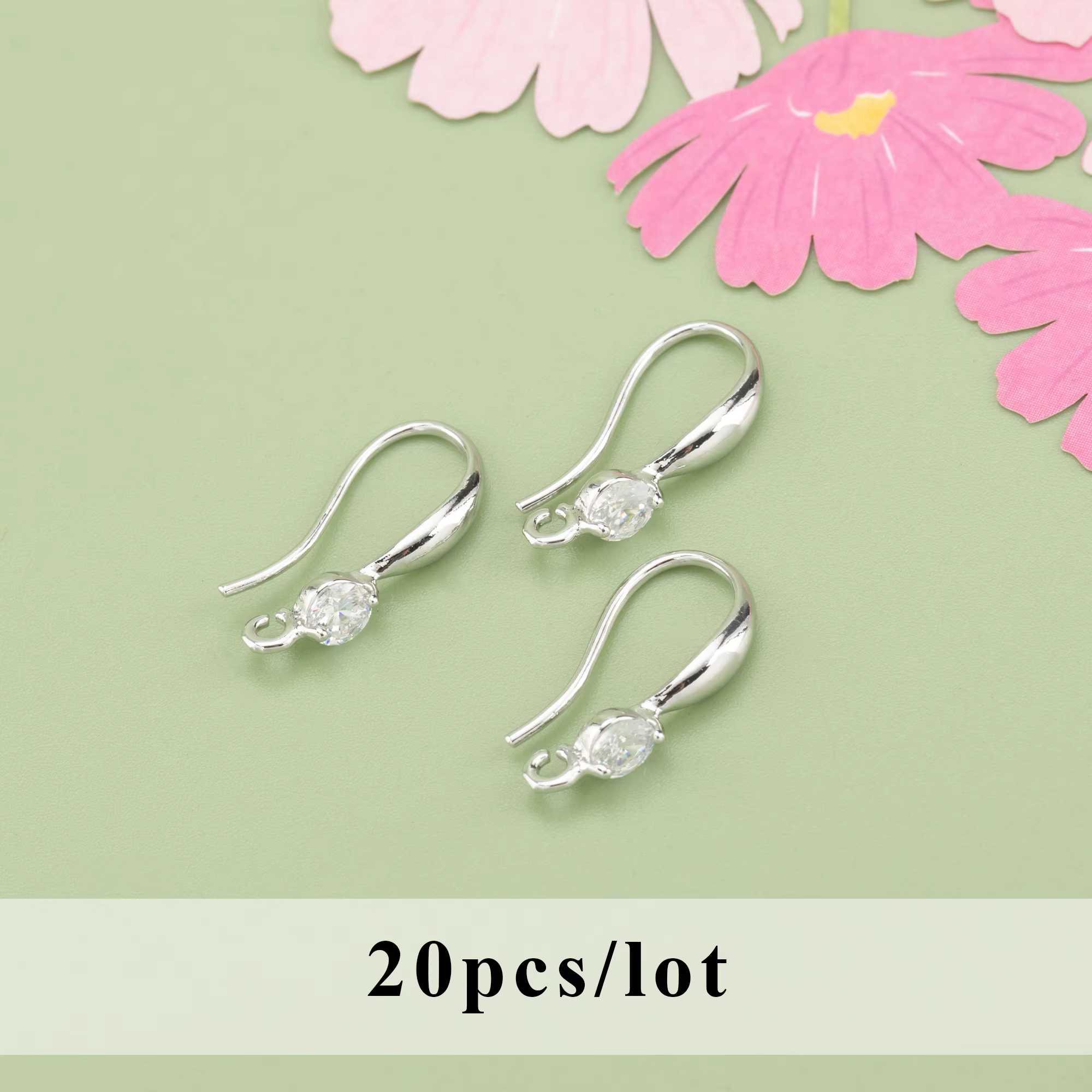 Boucles d'oreilles plaquées or 18 carats pour la fabrication de bijoux