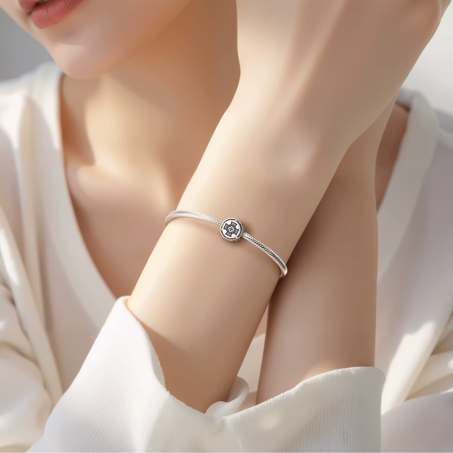 Breloque avec symbole en argent Sterling 925