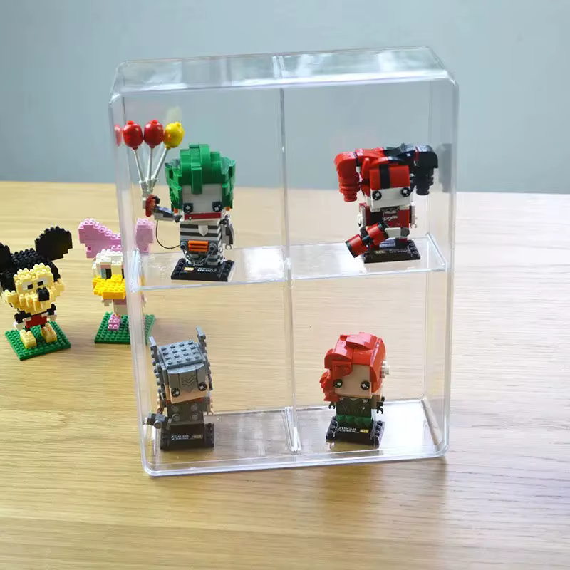 Boîte de rangement transparente à 18 grilles