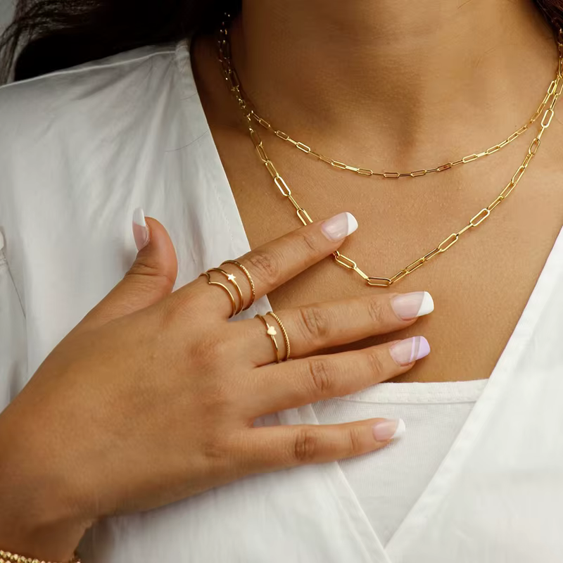 Bague à empiler en or 14K