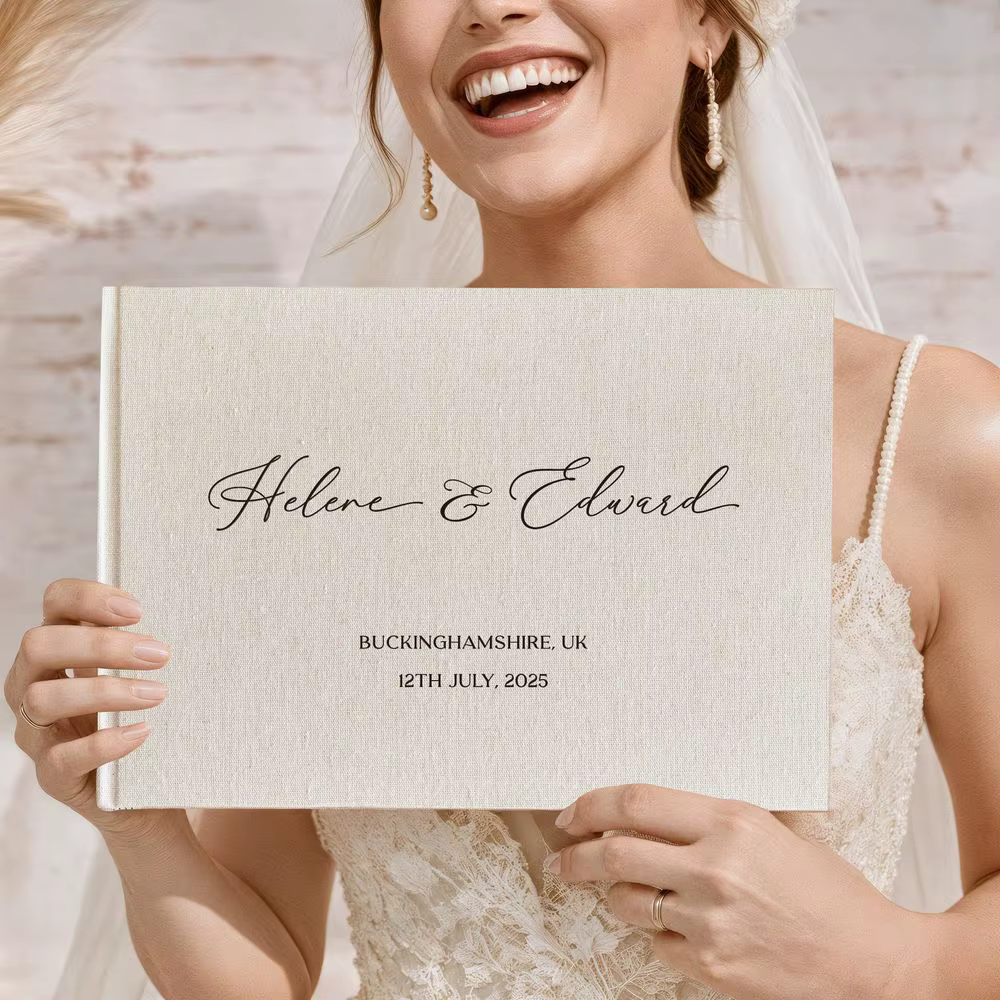 Livre d'or de mariage personnalisé
