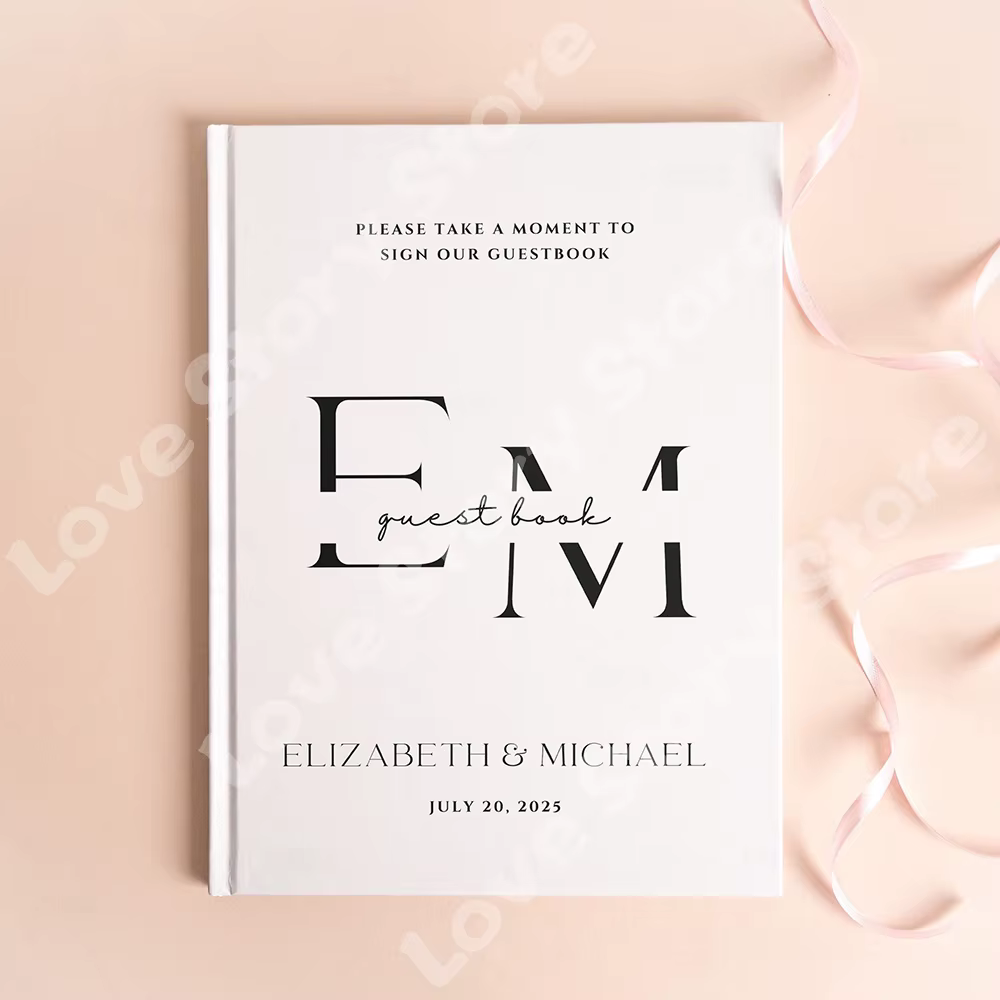 Livre d'or de mariage personnalisé