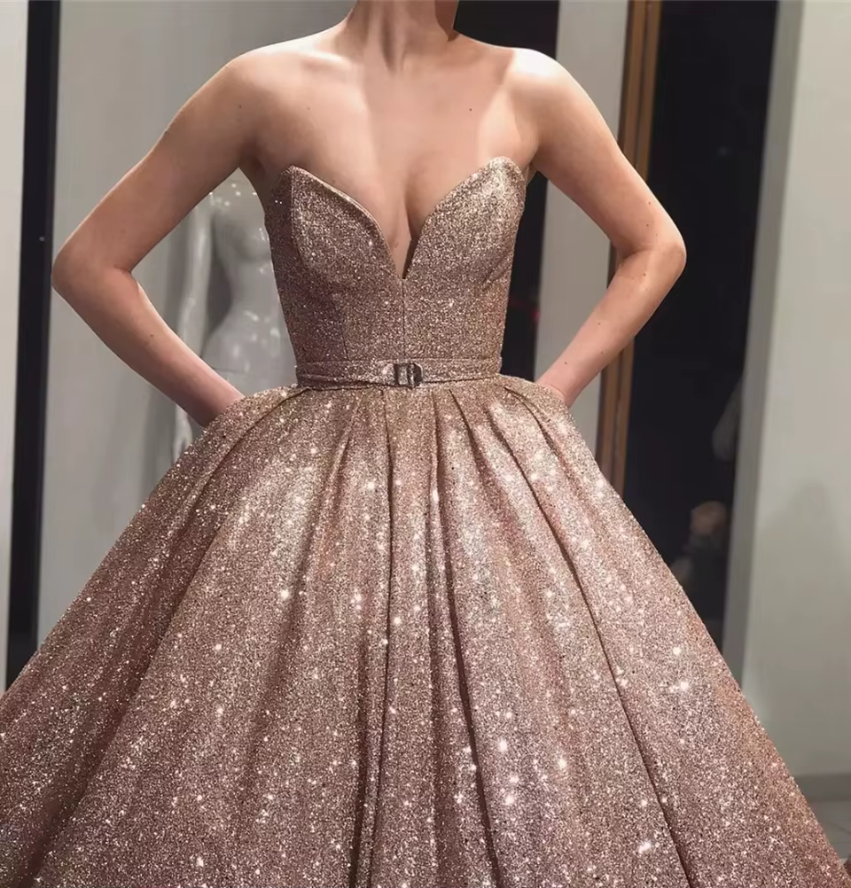 Champane – robe De soirée trapèze