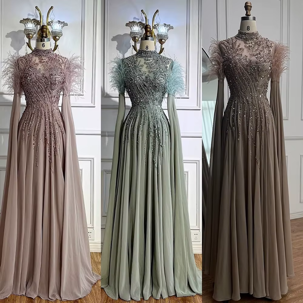 Robe de soirée trapèze élégante