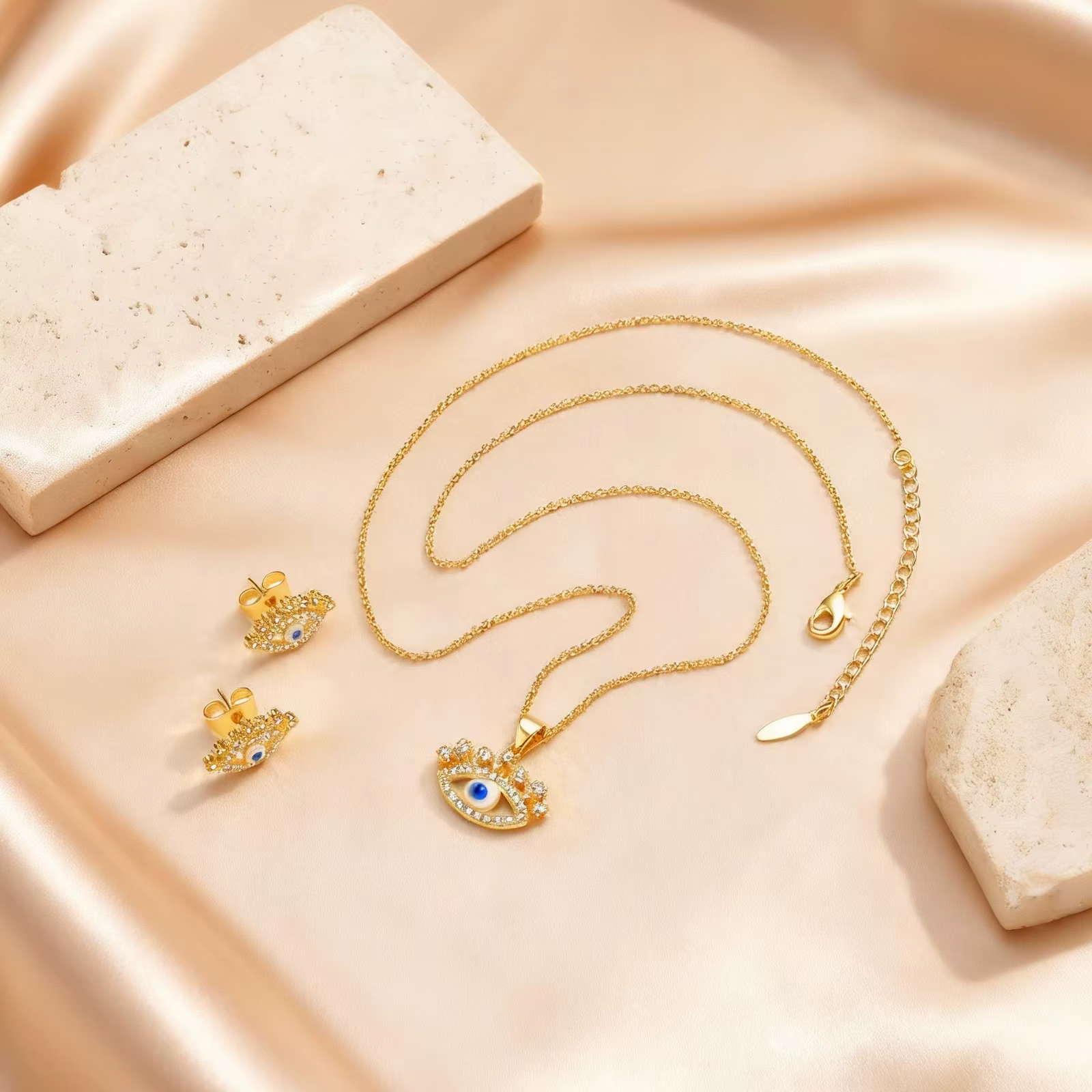 Ensemble de bijoux en zircon de luxe délicat