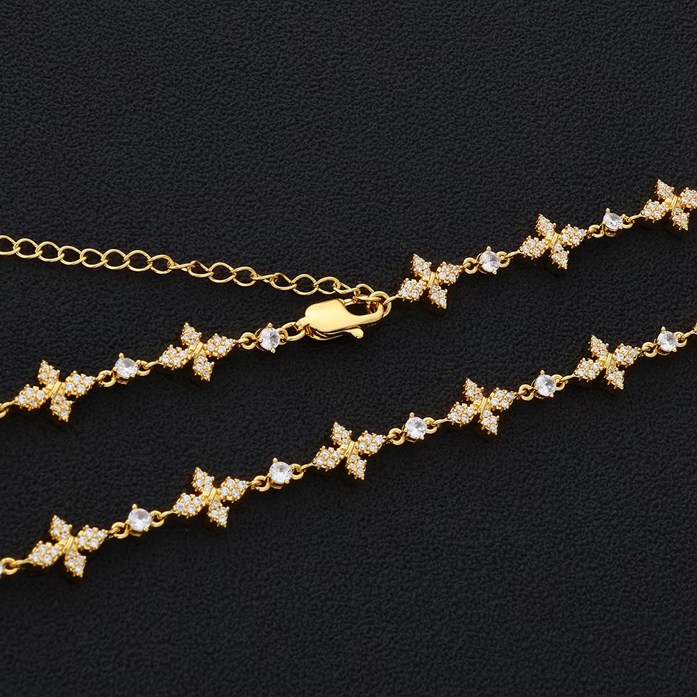Ensemble de bijoux Nuoya Iced Out Star Chain
