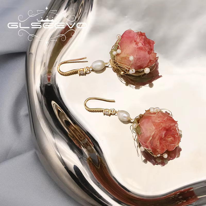 Boucles d'Oreilles en Perles de Tahiti Naturelles pour Femme