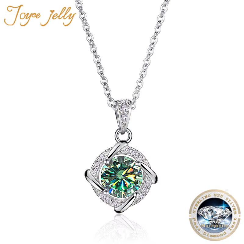 PomerceJelly-Collier Moissanite pour Femme