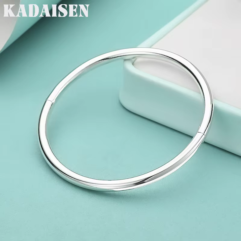 Bracelets en argent sterling 925 de 4 mm pour femmes