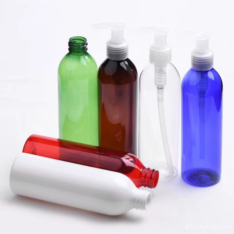 Bouteille à couvercle de pompe en PET