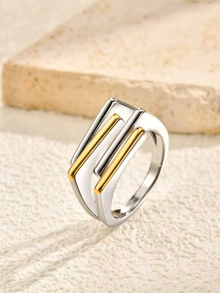 Bague croix ouverte pour femmes