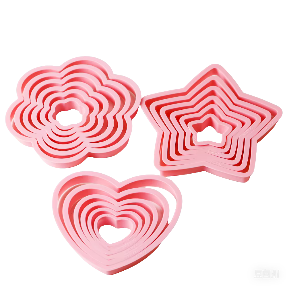 1 ensemble/3 ensembles rose coeur étoile fleur Cookie Biscuit Cutter pochoir moules cuisine outils de cuisson ensemble