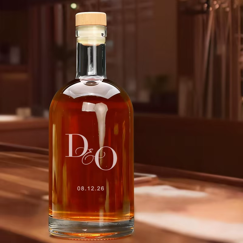 5/10 bouteilles en verre personnalisées pour cadeaux de mariage