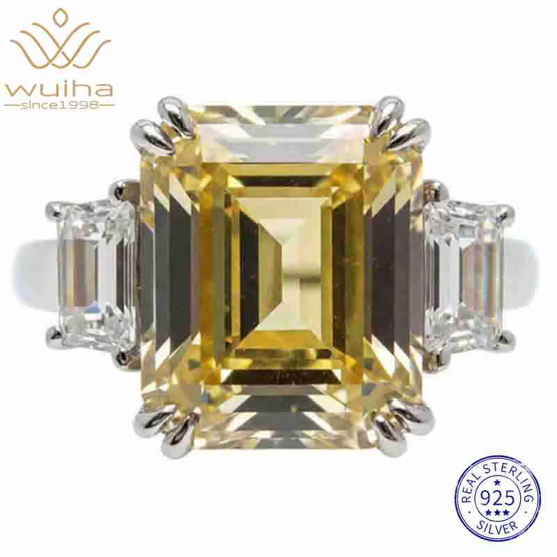 WUIHA – bague Cocktail Vintage en argent Sterling 100% 925