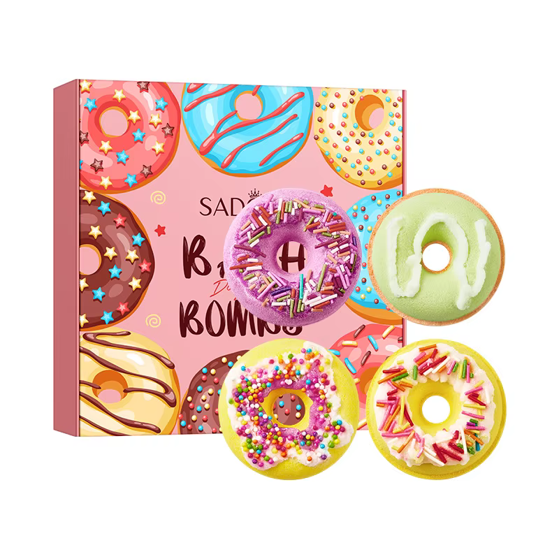 Ensemble de bombes de bain Donut – 4 sels