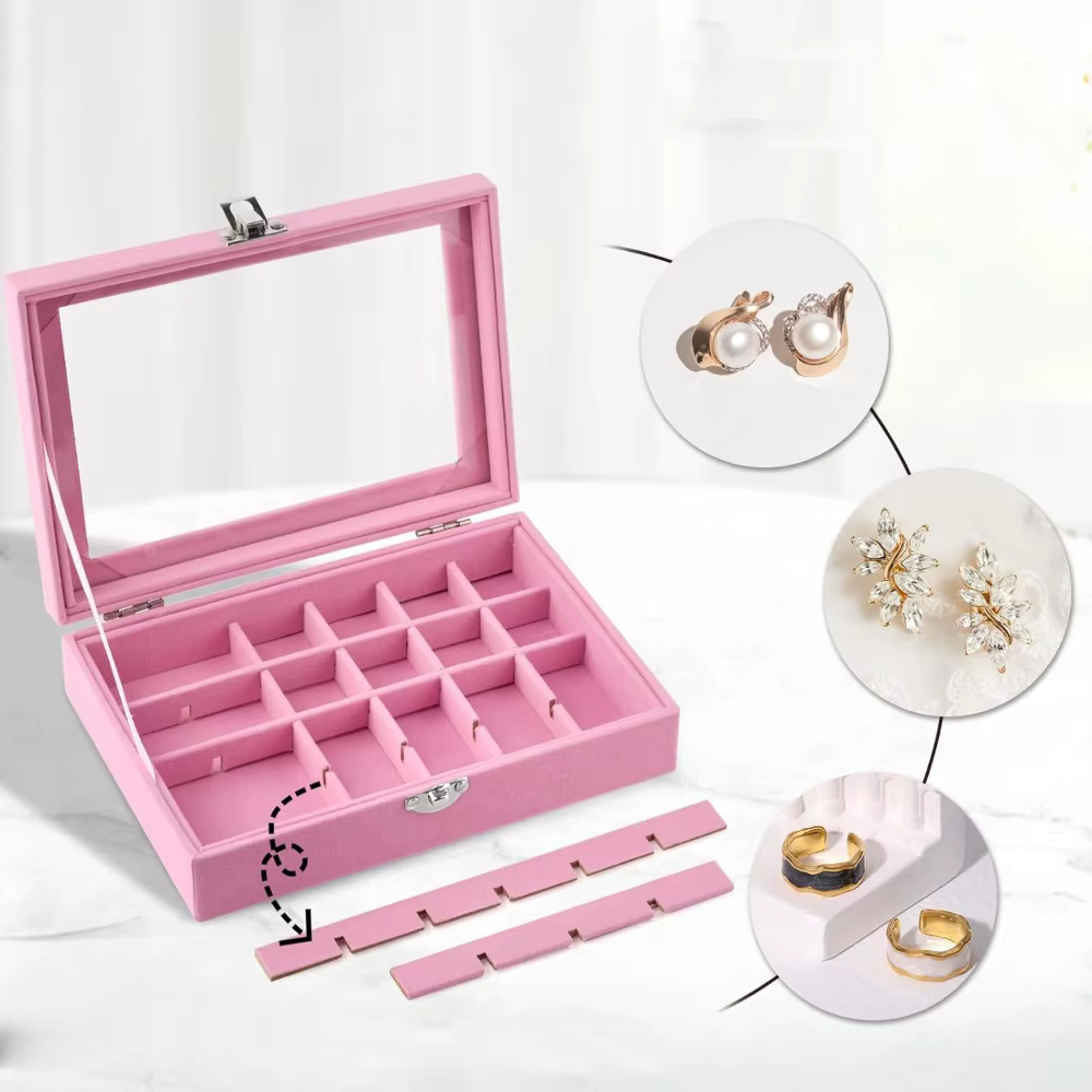 Boîte à matiques en velours portable