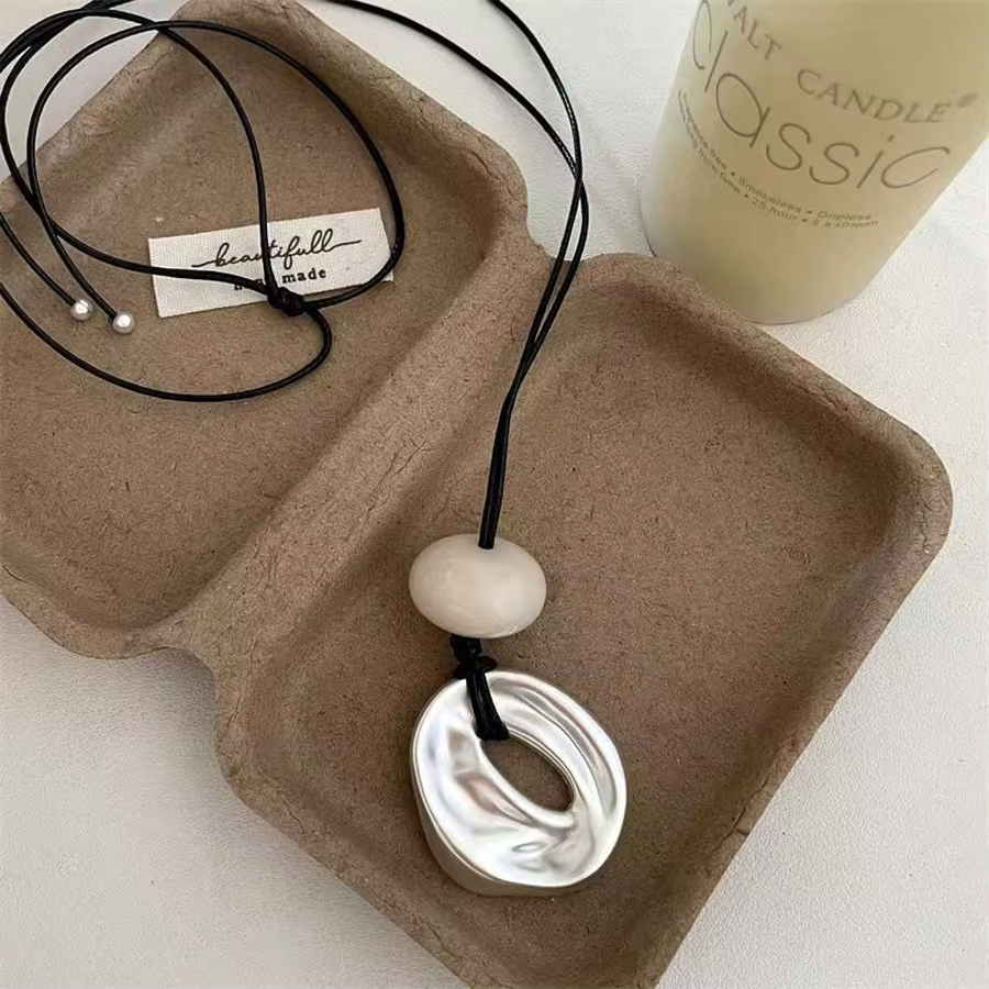 Collier de perles longues pour femmes et filles