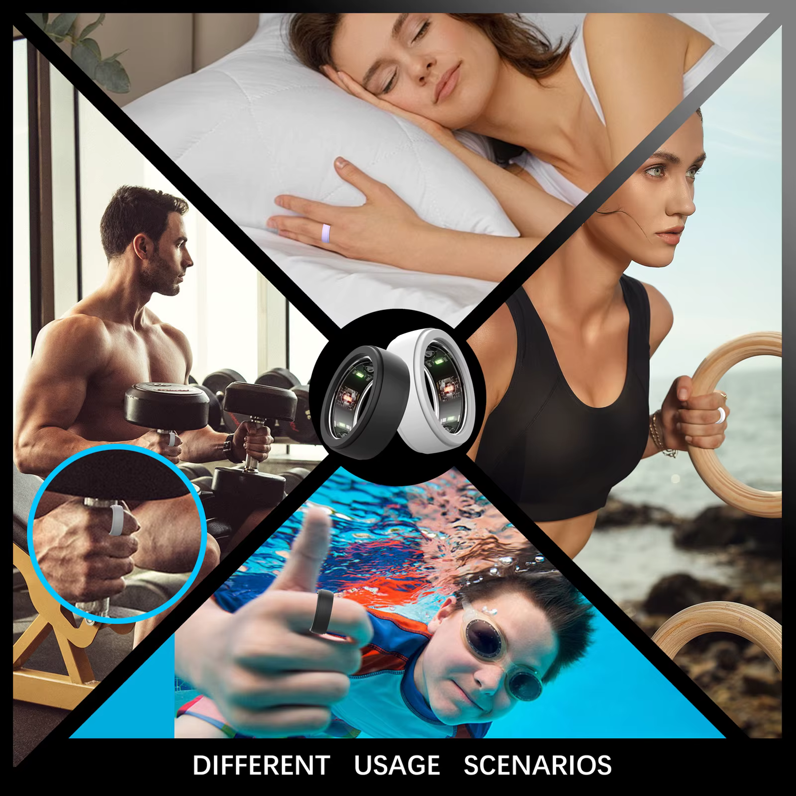 Protecteur d'anneau en Silicone Compatible avec Oura Gen 4/3