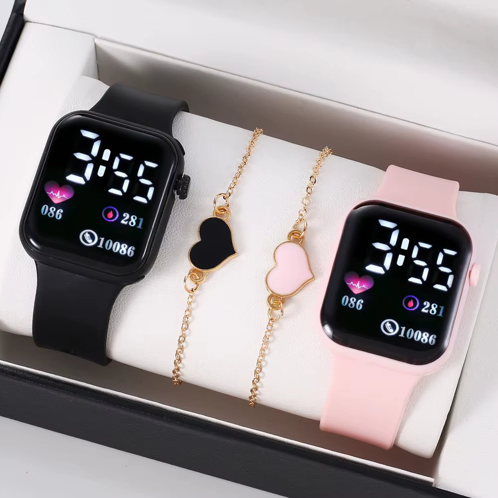 Montre électronique LED orientée à l'amour