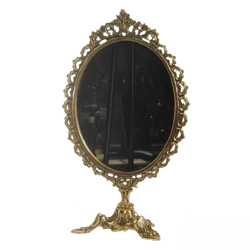 Miroir mural ovale pour filles