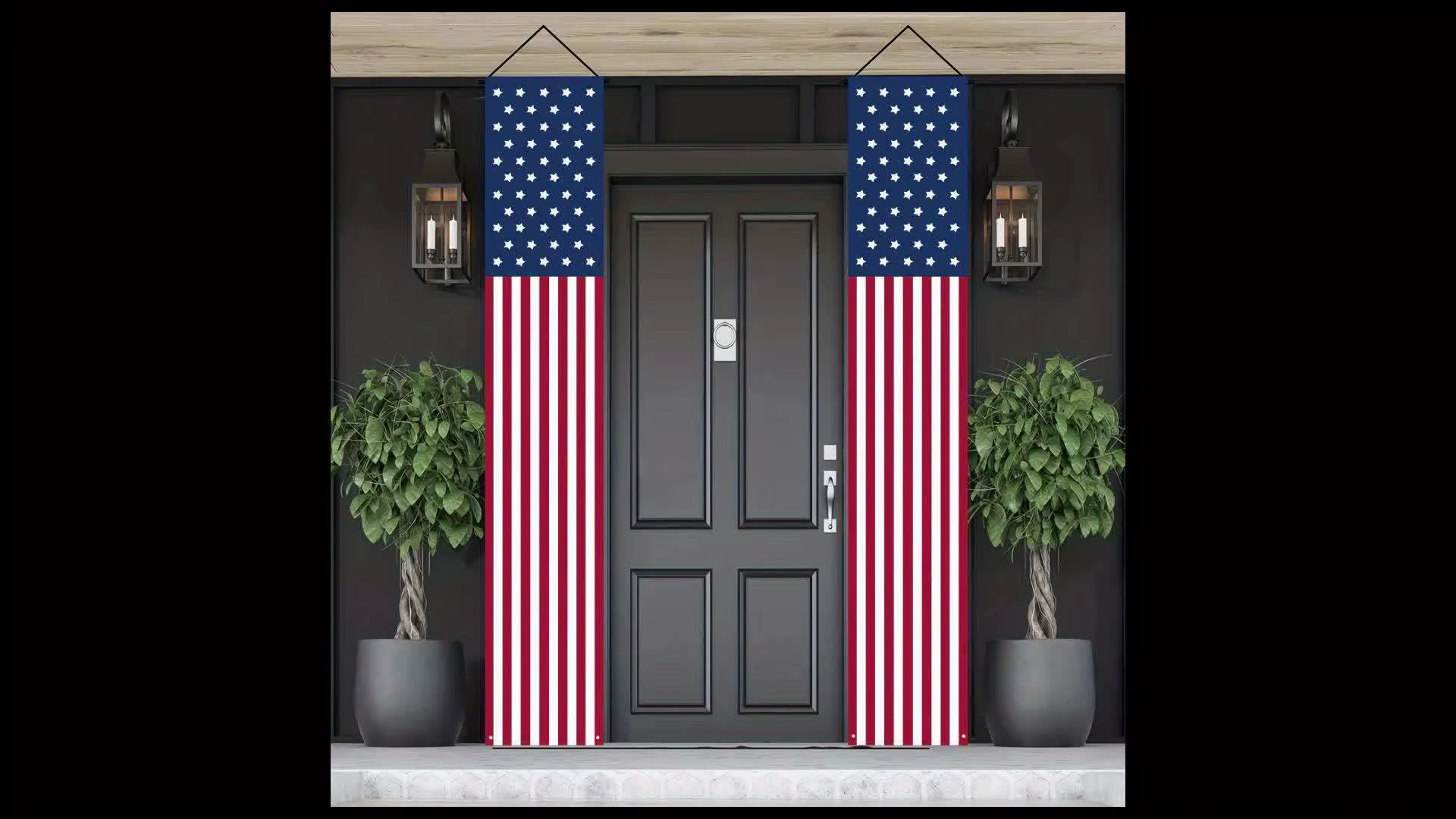 2 bannières patriotiques du 4 juillet