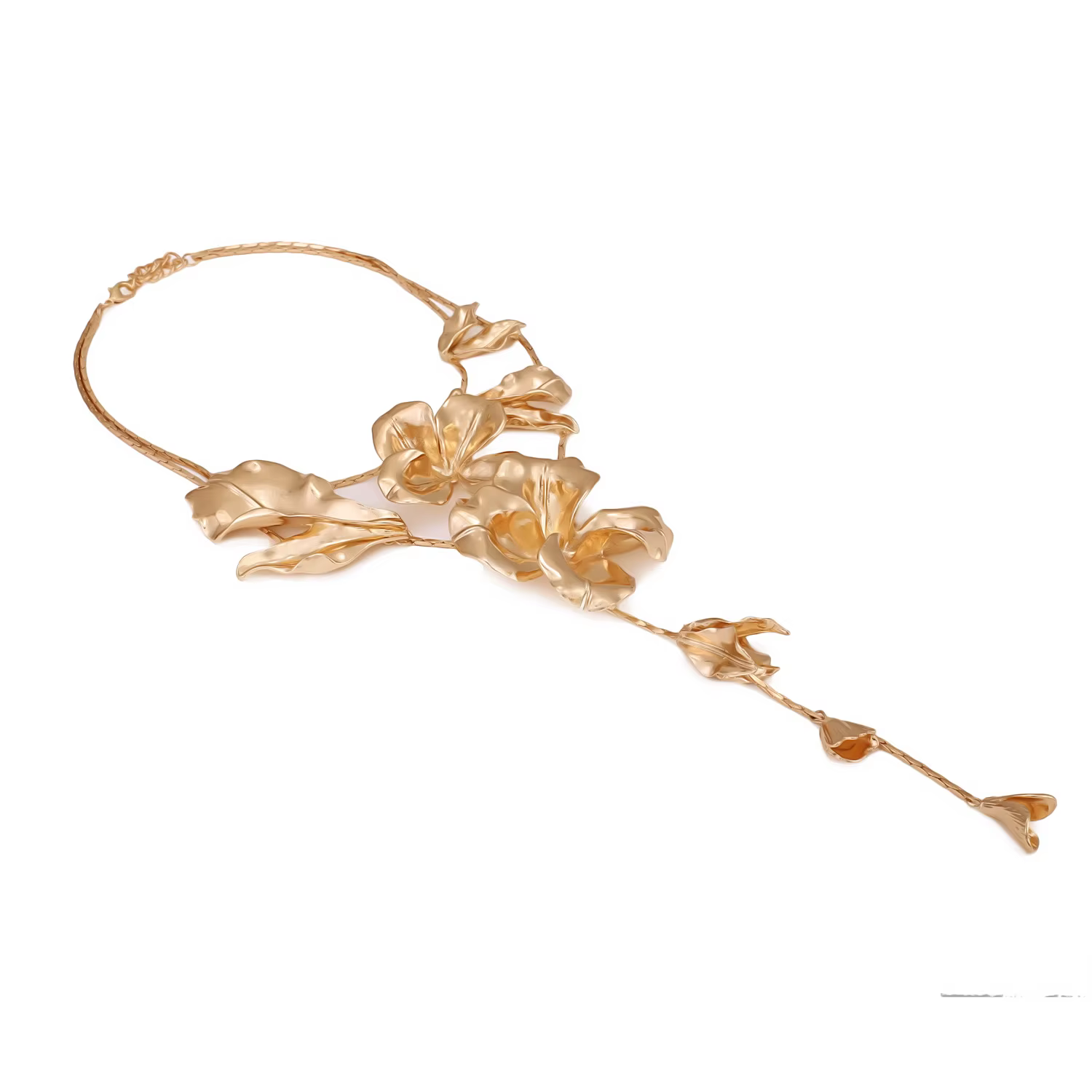 Colliers pendentifs ZAA vintage à grandes fleurs exagérées pour femmes