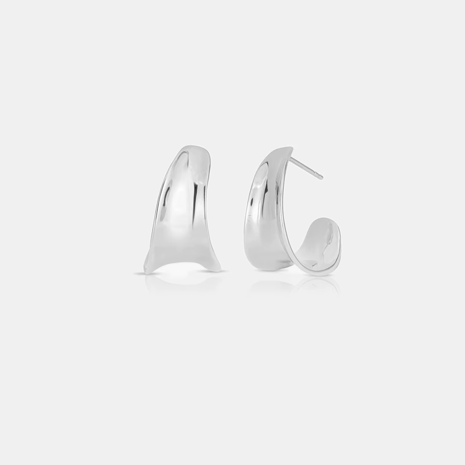 Ug LAOPA-Boucles d'oreilles créoles en argent regardé 925